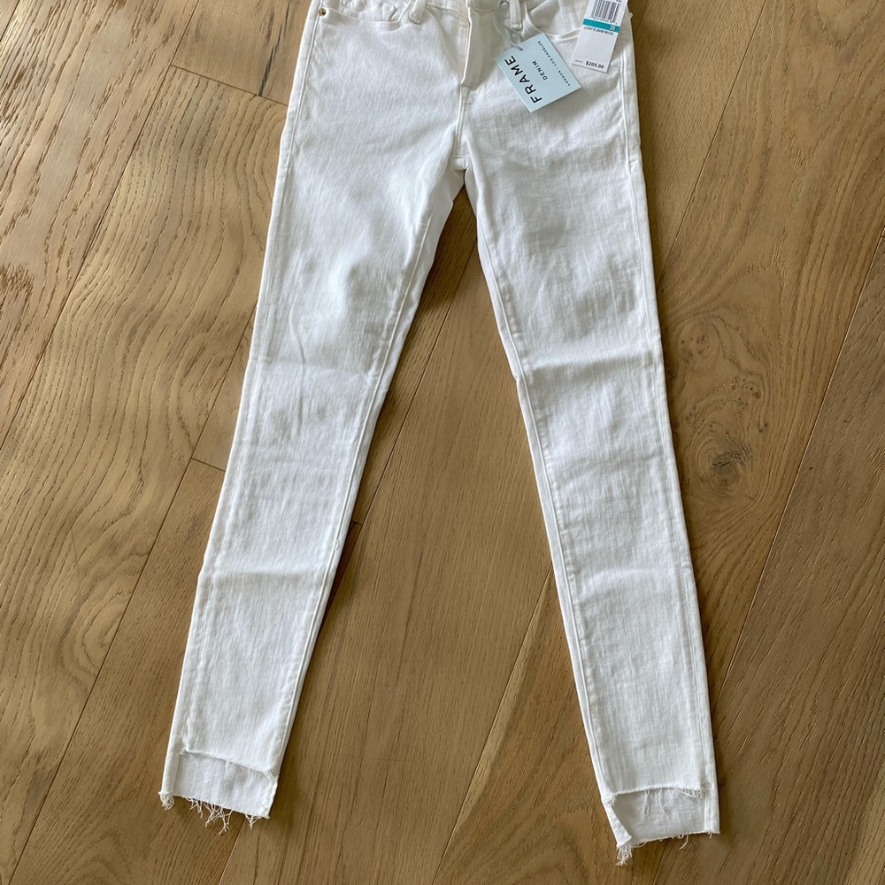 FRAME Le Skinny de Jeanne mid-rise (white)